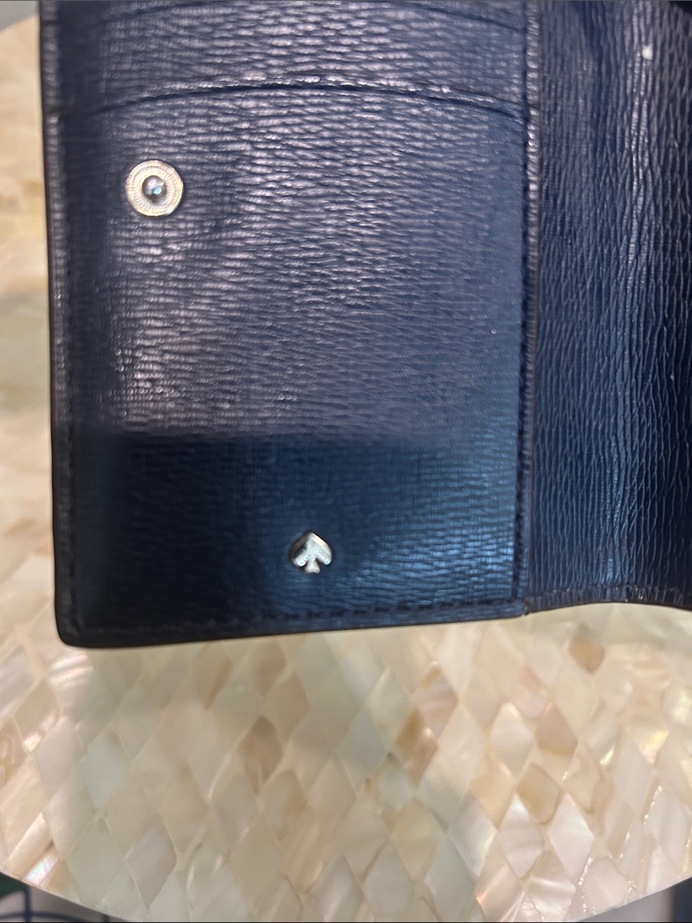 kate spade Gray Pebble Leather Bifold Wallet - Picture 8 of 11